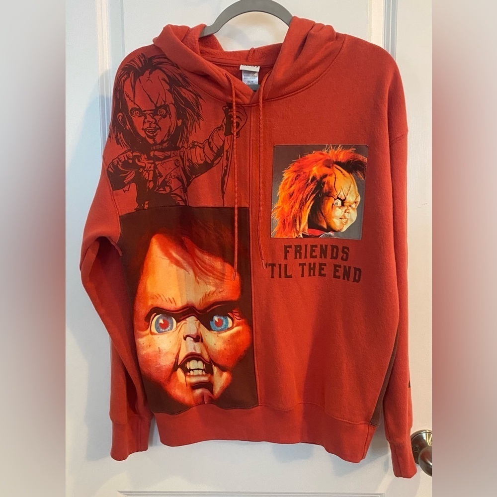 Chucky Pullover Hoodie Mens Size XS/30-32 Friends Til The End NEW